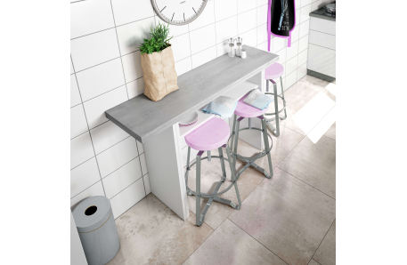 Table auxiliaire AARON extensible L120 x P35/70cm