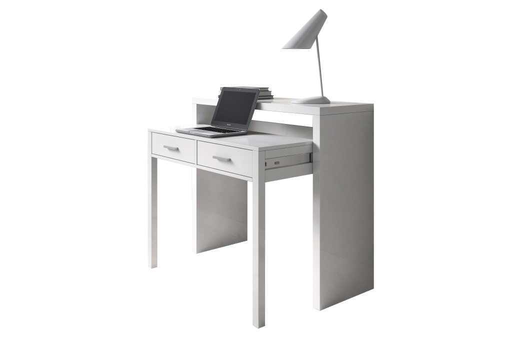 Bureau extensible CLEA 2 tiroirs L99cm