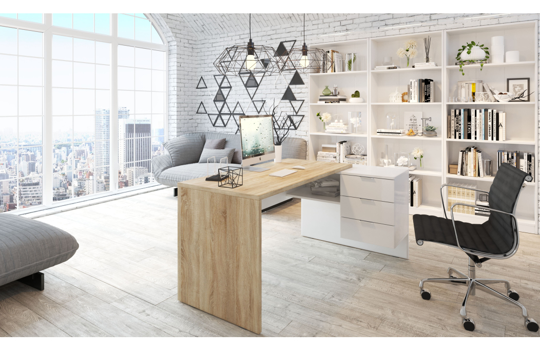 Bureau d'angle extensible JIMI L145cm x P108cm