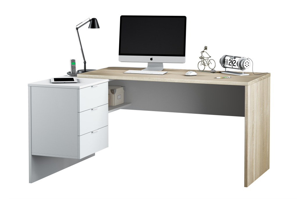 Bureau d'angle extensible JIMI L145cm x P108cm