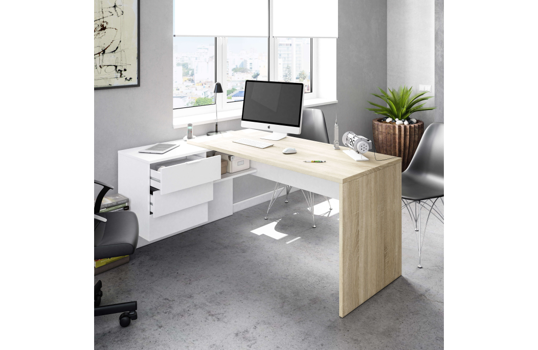 Bureau d'angle extensible JIMI L145cm x P108cm