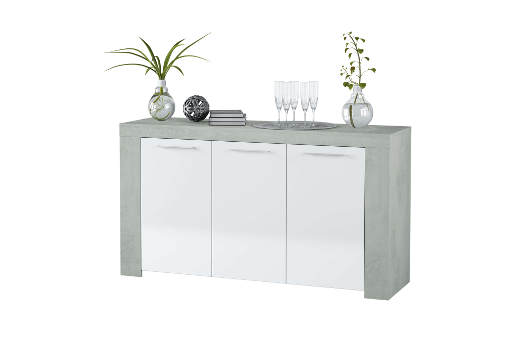 Buffet WENDY 3 portes et 3 tablettes L144cm