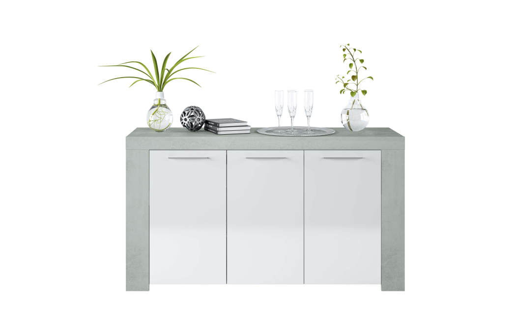 Buffet WENDY 3 portes et 3 tablettes L144cm
