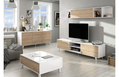 Buffet scandinave ABBY 3 portes L154cm