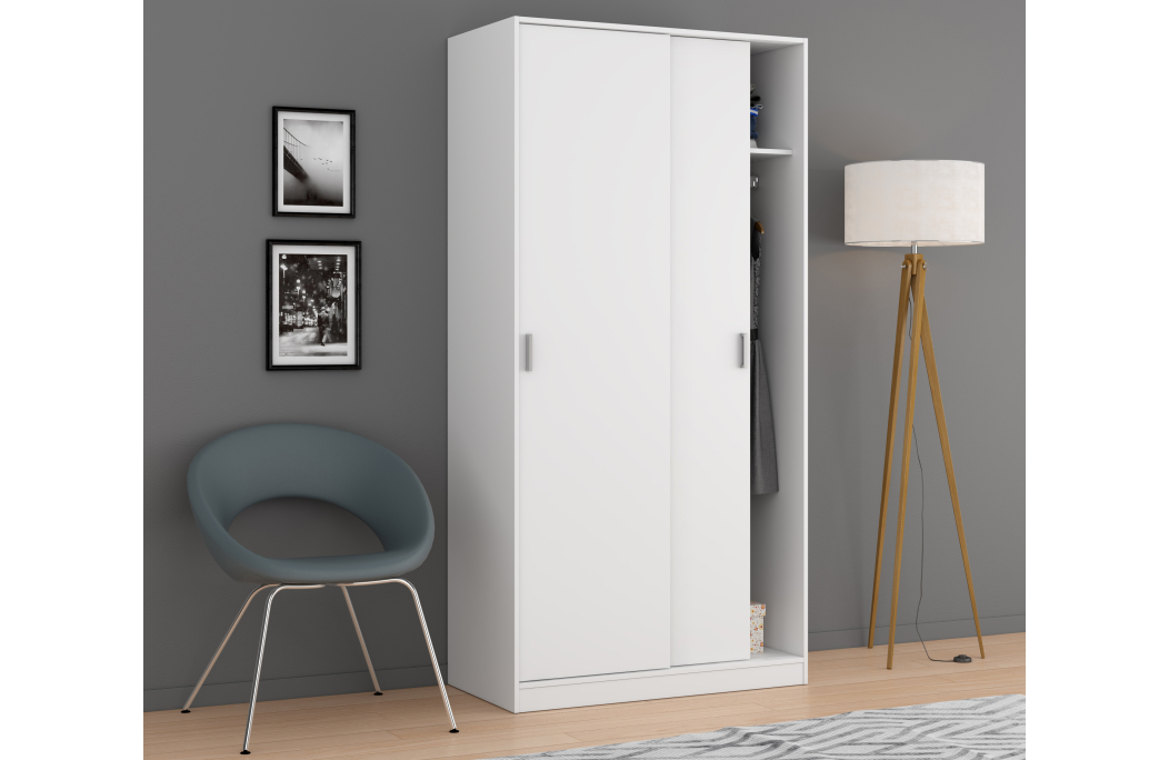 Armoire ENZO 2 portes coulissantes L100 x H200cm