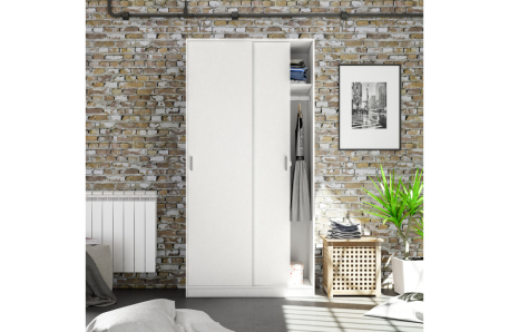 Armoire ENZO 2 portes coulissantes L100 x H200cm