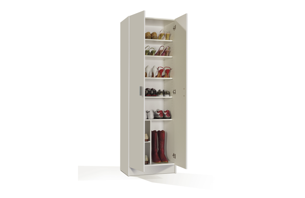 Armoire de rangement LISON 2 portes L58,5cm x H180cm