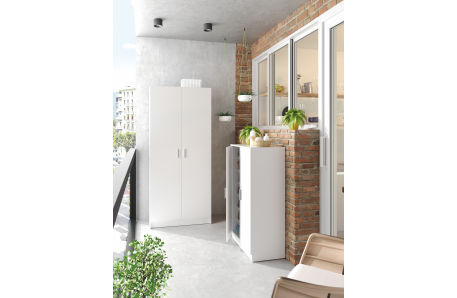 Armoire à chaussures FIONA 2 portes (30 Paires) L55 cm x H108cm