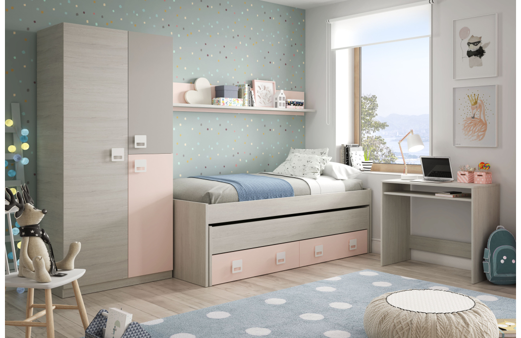 Armoire enfant ROSA 3 portes L90cm x H200cm