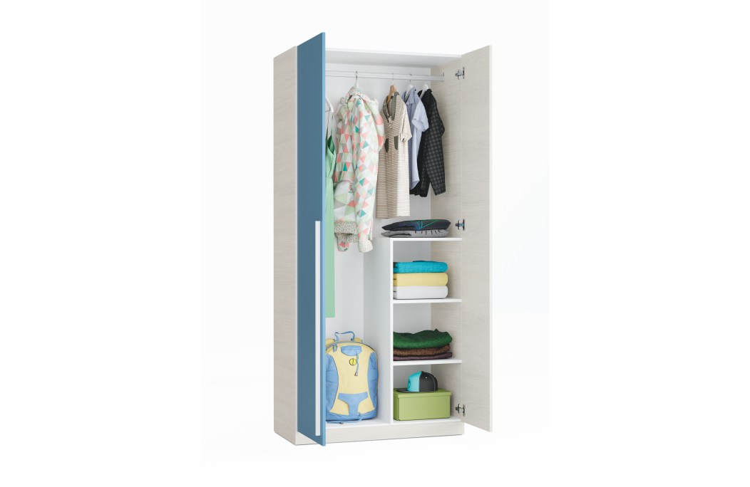 Armoire enfant JULES 2 portes L90cm x H200cm