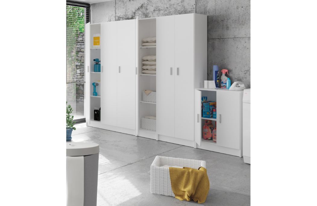 Armoire de rangement BASILE 3 portes L108,8cm x H180cm