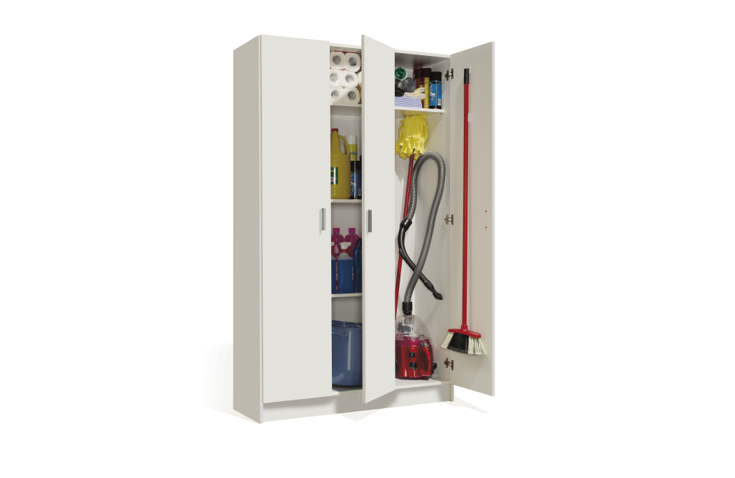Armoire de rangement BASILE 3 portes L108,8cm x H180cm
