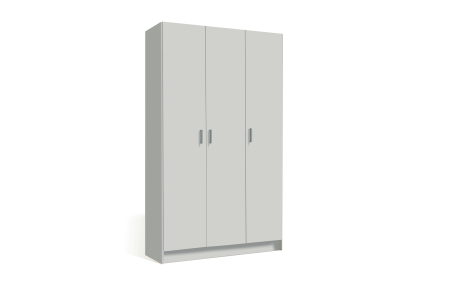 Armoire de rangement BASILE 3 portes L108,8cm x H180cm