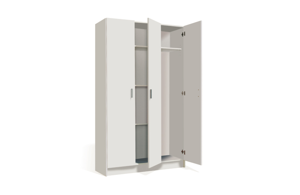 Armoire de rangement BASILE 3 portes L108,8cm x H180cm