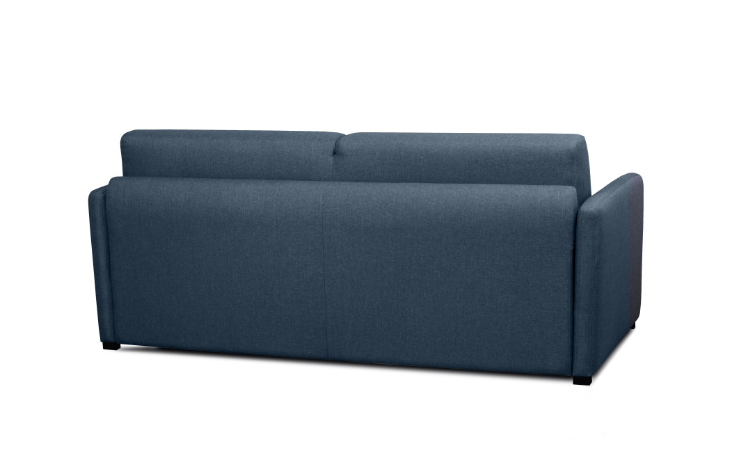 Canapé Convertible Express 3 places AGATHE en Tissu - Matelas 160x190x13 cm