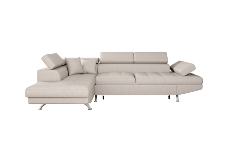 Canapé d'angle RIO Convertible avec coffre en tissu