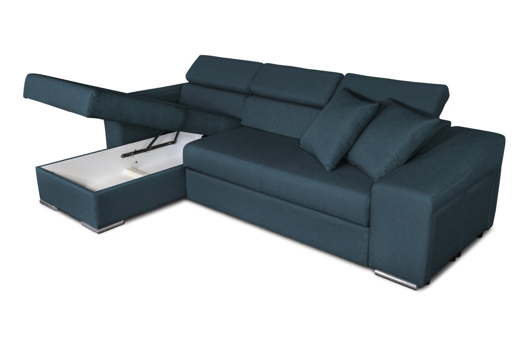 Canapé d'Angle ELONA Convertible en Tissu