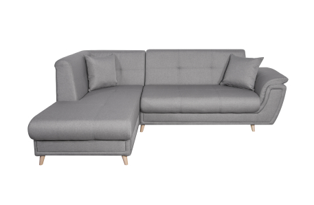 Canapé d'angle FLAVIE convertible en tissu