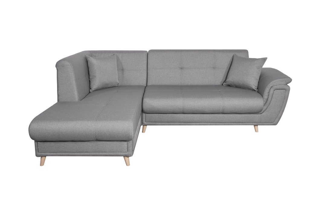 Canapé d'angle FLAVIE convertible en tissu