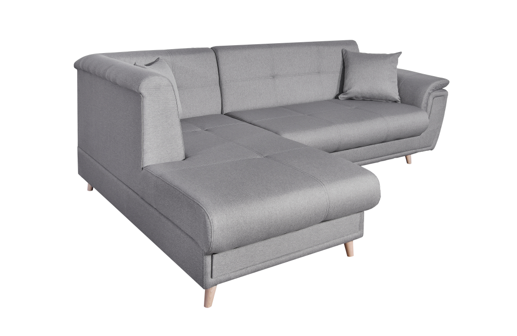 Canapé d'angle FLAVIE convertible en tissu