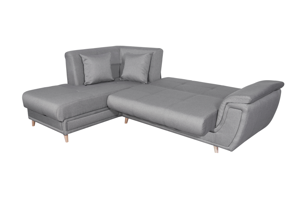 Canapé d'angle FLAVIE convertible en tissu