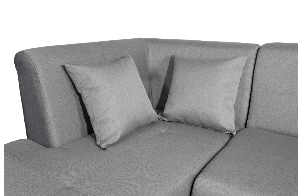 Canapé d'angle FLAVIE convertible en tissu