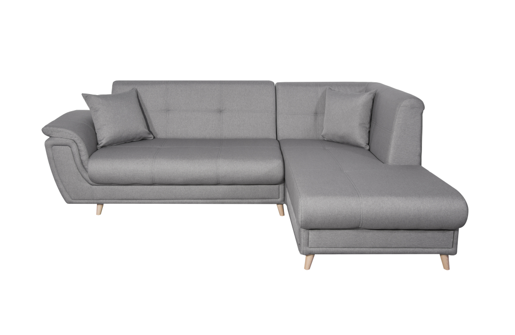 Canapé d'angle FLAVIE convertible en tissu