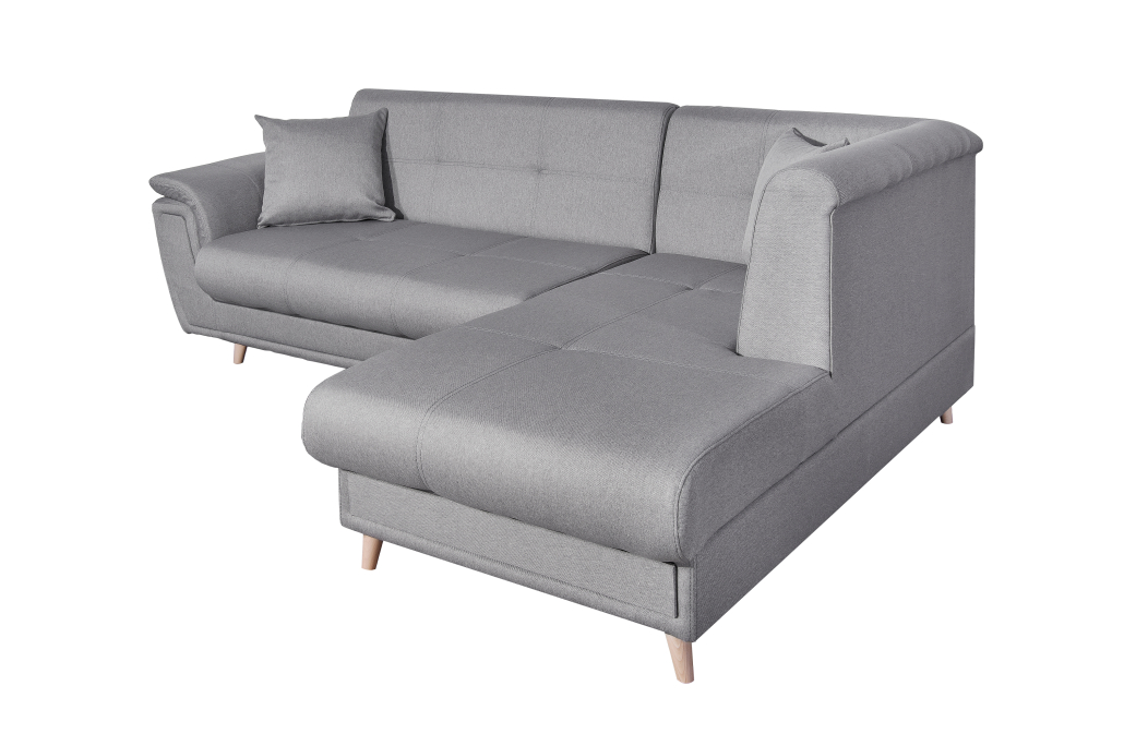 Canapé d'angle FLAVIE convertible en tissu