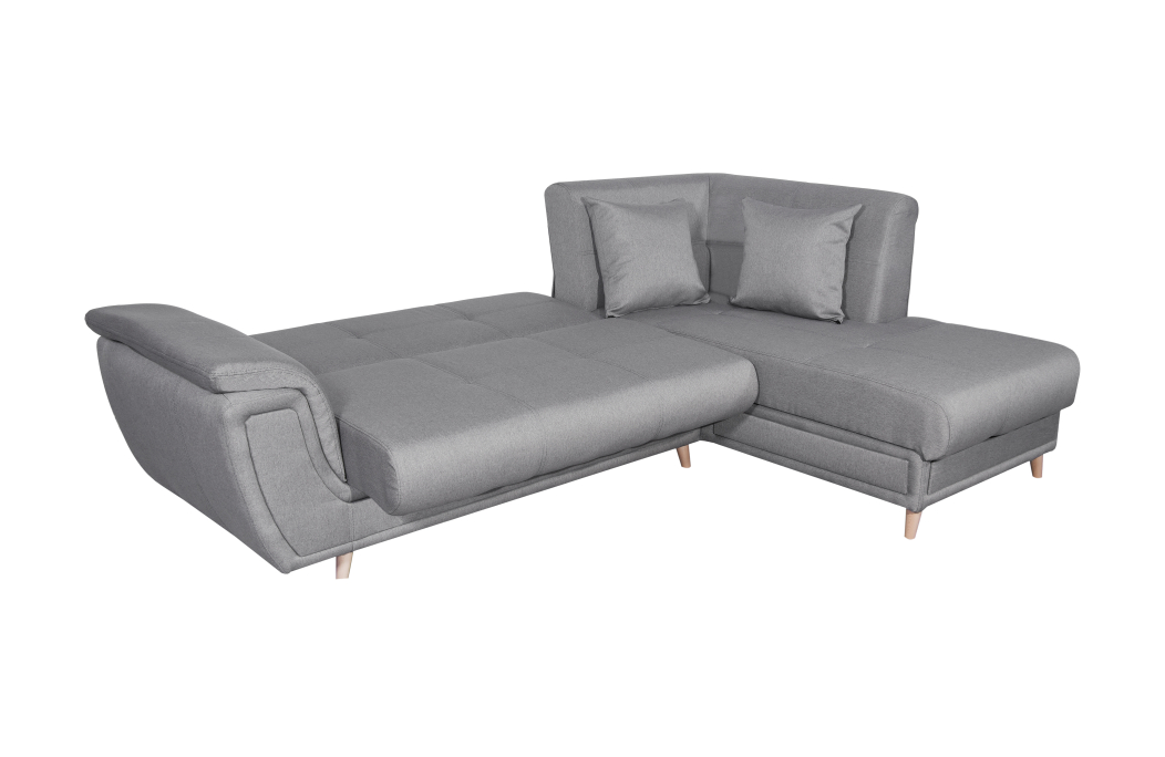 Canapé d'angle FLAVIE convertible en tissu