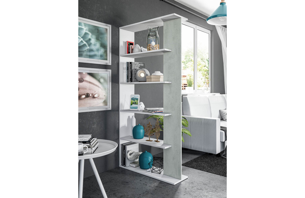 Bibliothèque DAPHNÉ 4 tablettes L90cm x H180cm