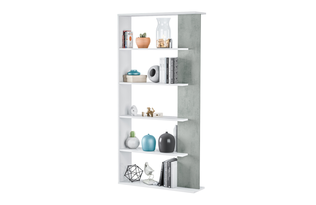 Bibliothèque DAPHNÉ 4 tablettes L90cm x H180cm