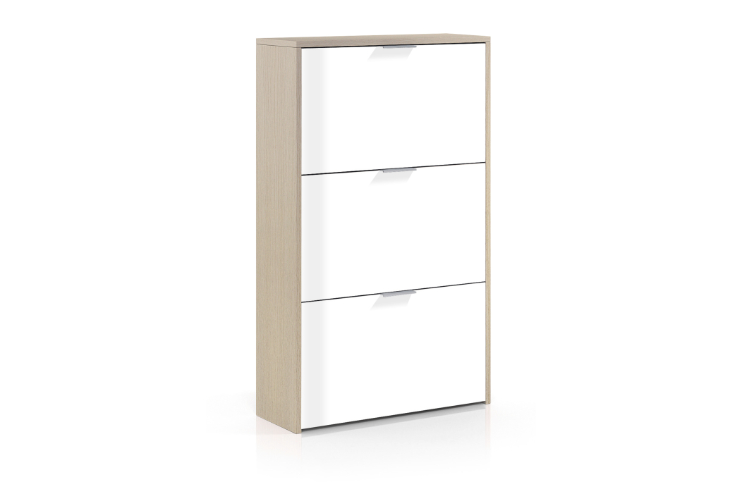 Meuble à chaussures NOLAN 3 abattants (18 Paires) L60cm x H113cm