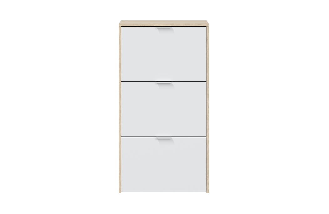 Meuble à chaussures NOLAN 3 abattants (18 Paires) L60cm x H113cm