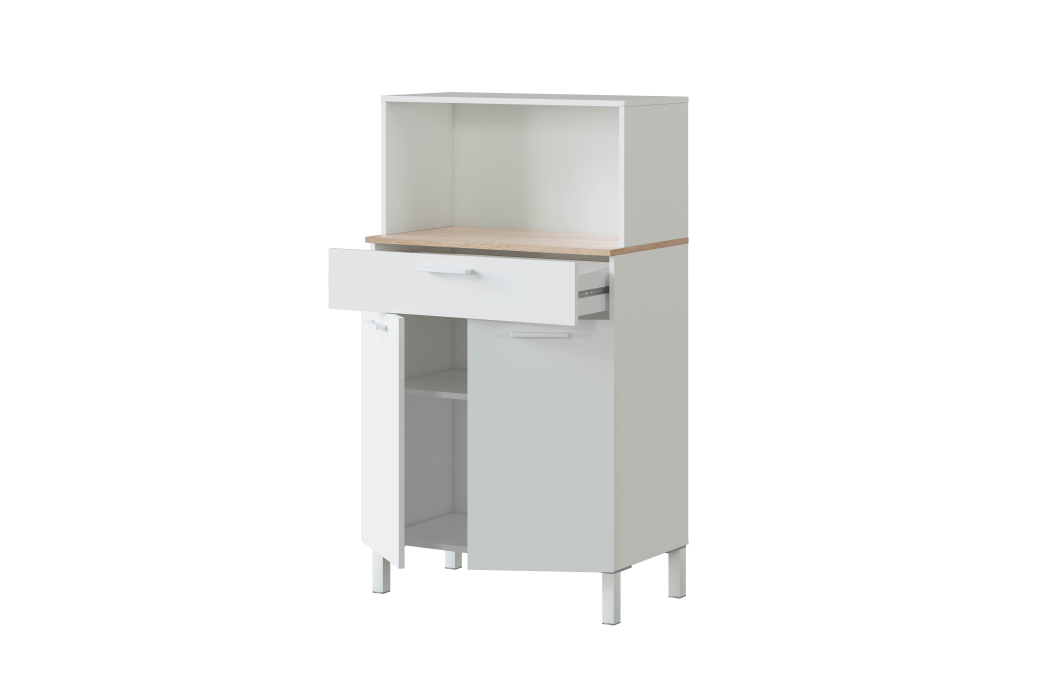 Buffet de cuisine ÉMILE 2 portes et 1 tiroir L72 x H126cm