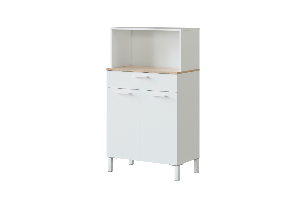 Buffet de cuisine ÉMILE 2 portes et 1 tiroir L72 x H126cm