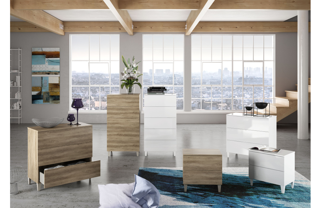Commode AMIR 5 tiroirs L61 x H117cm