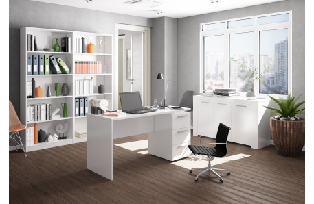 Bureau TIMÉO avec caisson 3 Tiroirs L138cm