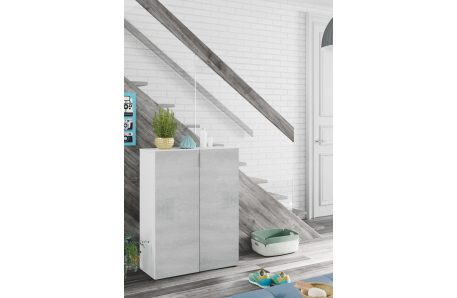 Meuble à chaussures CARLA 2 portes (12 Paires) L72 x H103cm