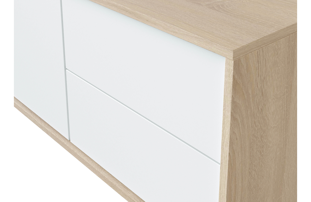Meuble TV AMAYA 2 portes et 2 tiroirs L130cm