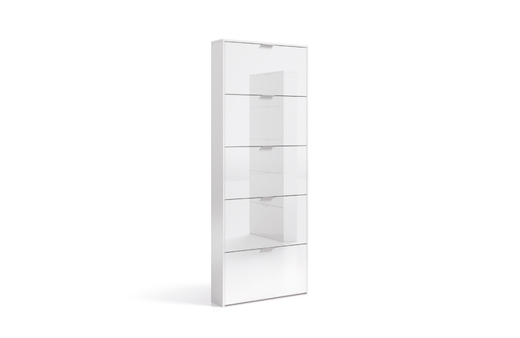Meuble à chaussures ARIANE 5 abattants (15 Paires) L70cm x H180cm