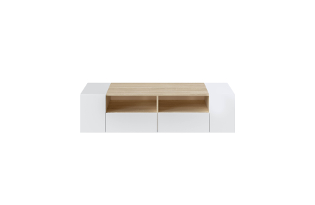 Meuble TV ALICE 4 portes et 2 niches de rangement L138cm