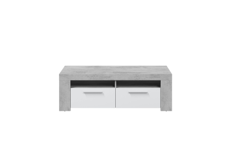 Meuble TV WENDY 2 portes et 2 niches de rangement L120cm