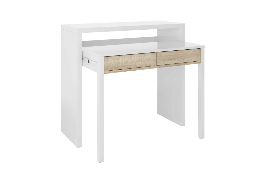 Bureau extensible CLEA 2 tiroirs L99cm