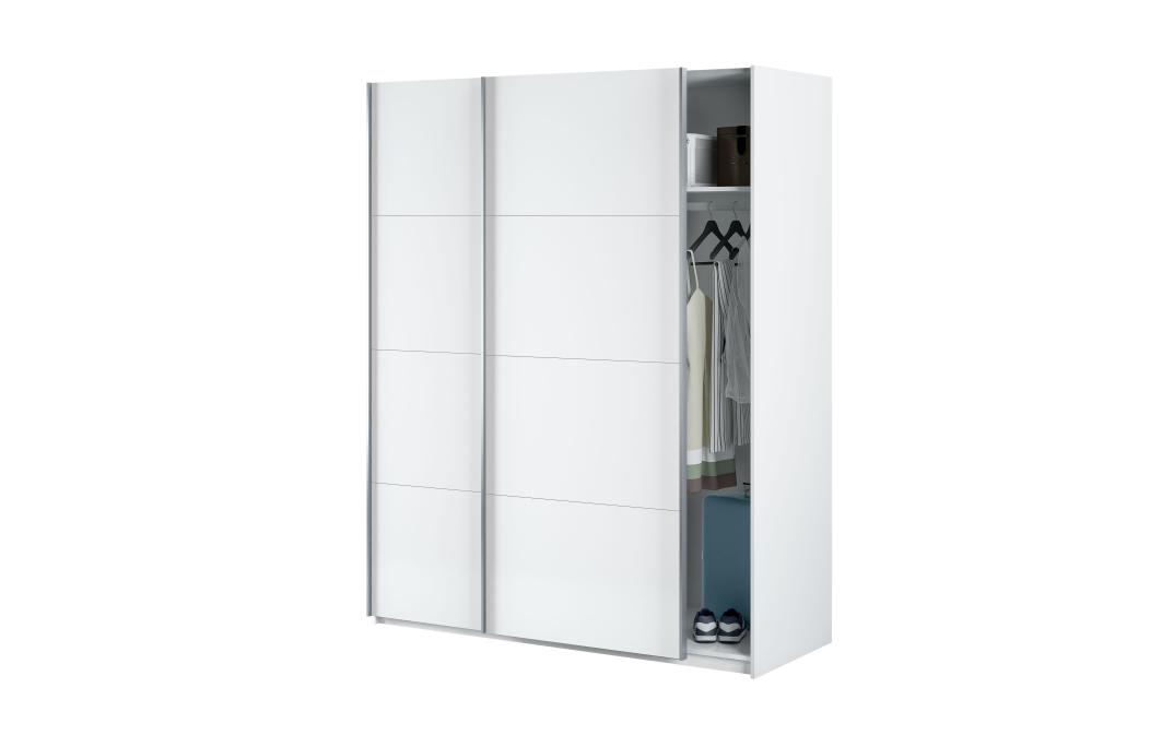 Armoire penderie FÉLIA avec portes coulissantes L150 x H200cm
