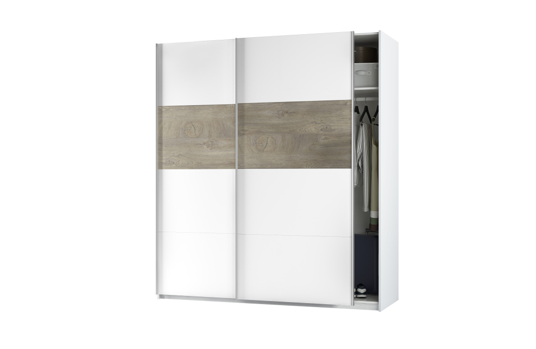 Armoire penderie EMMA avec portes coulissantes L180 x H200cm