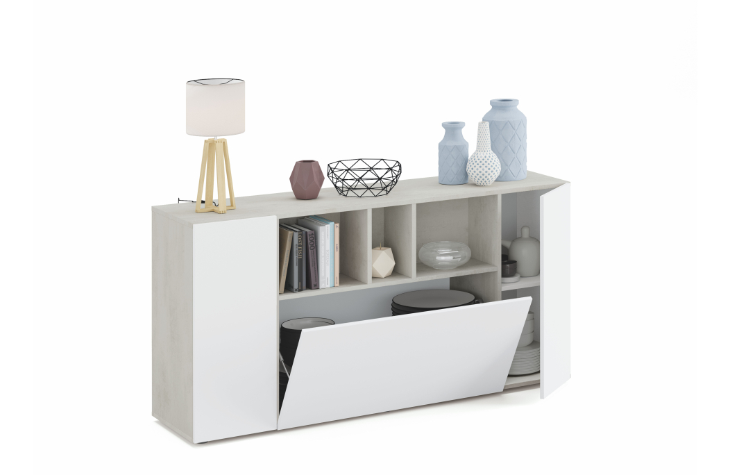Buffet JOHN 3 portes et 3 niches L150cm
