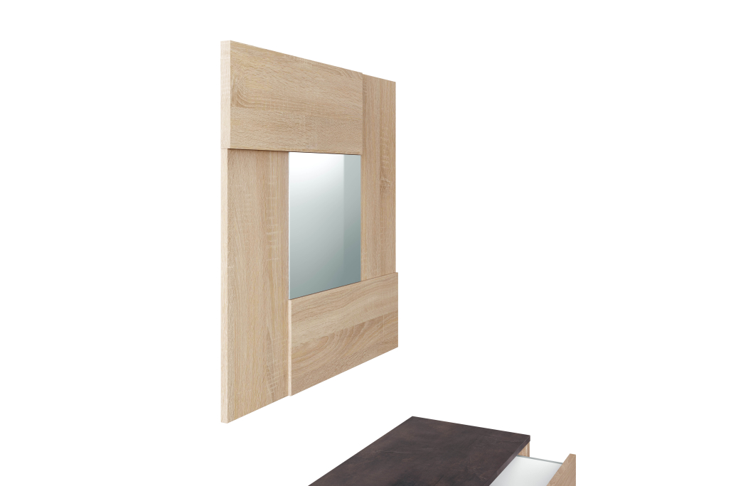Console d'entrée ELVIE avec tiroir et miroir
