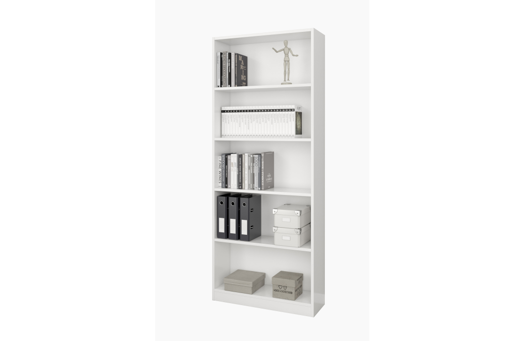 Bibliothèque EVAN avec 4 tablettes de rangement