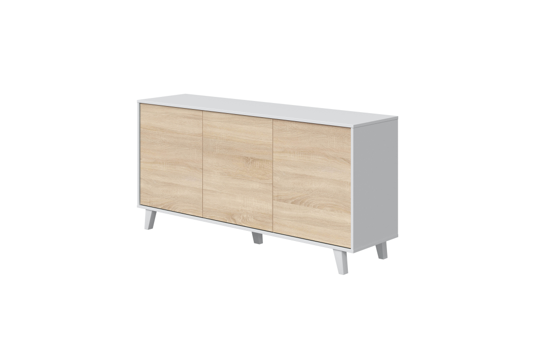Buffet scandinave ABBY 3 portes L154cm