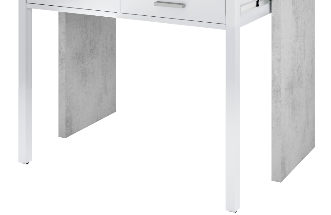 Bureau extensible CLEA 2 tiroirs L99cm